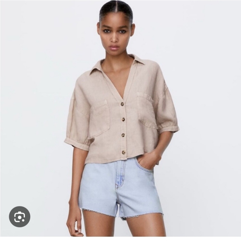 ZARA Linen Top